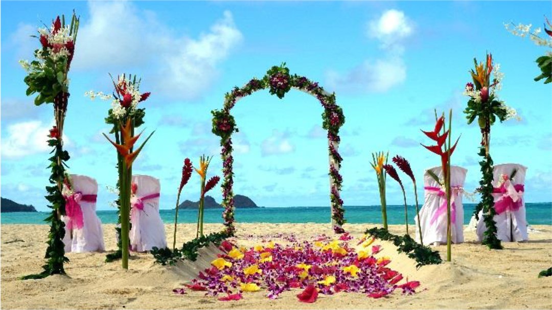 HAWAII TRADITIONAL SWEET WEDDING